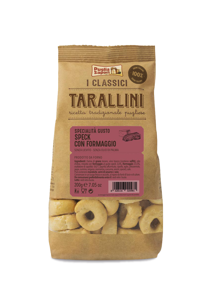 SPECK AND CHEESE TARALLINI