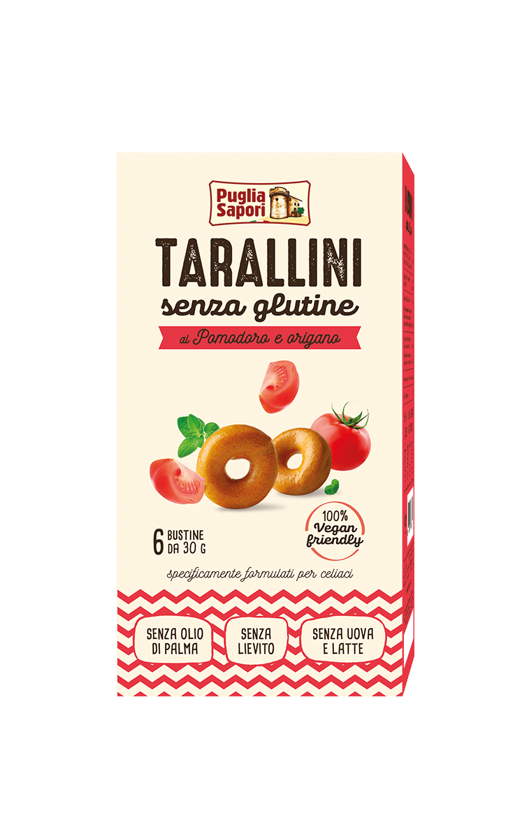 GLUTEN FREE TARALLINI WITH TOMATO