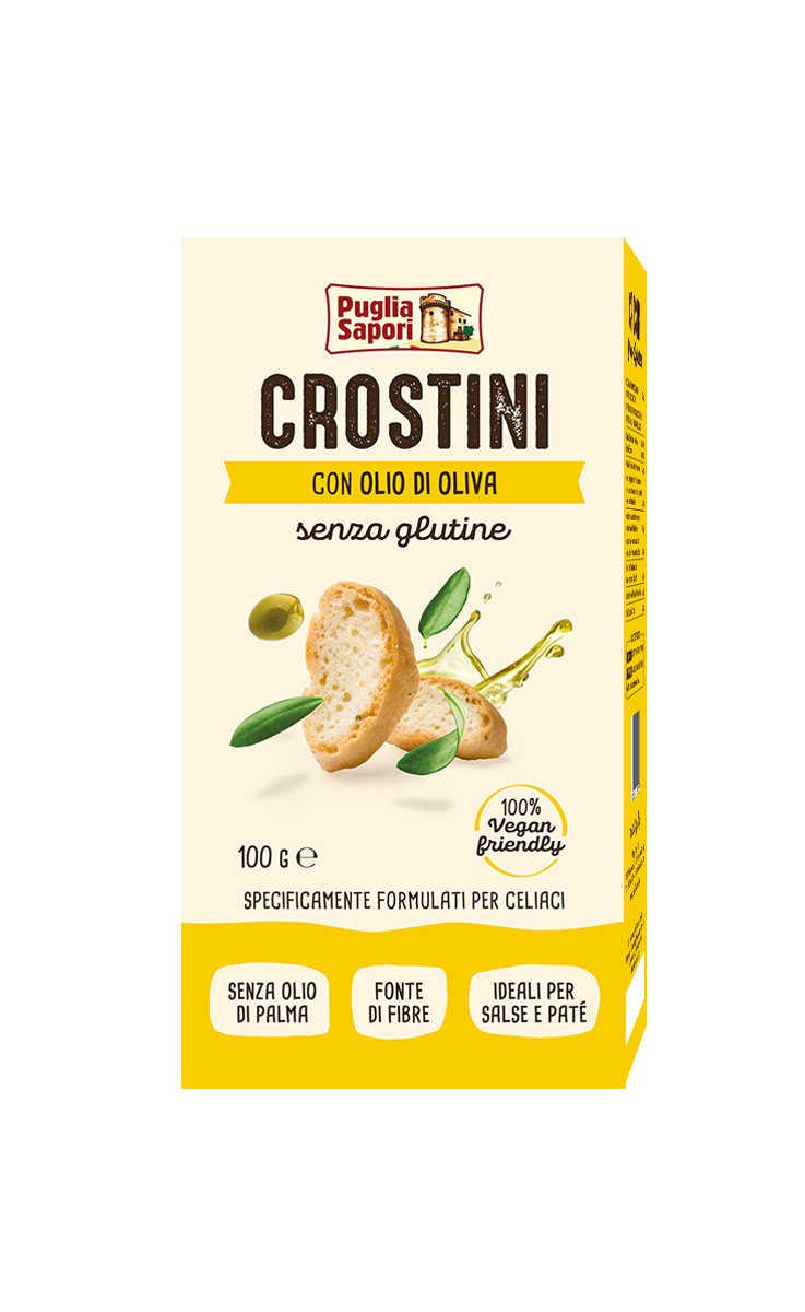 crostini senza glutine olio di oliva