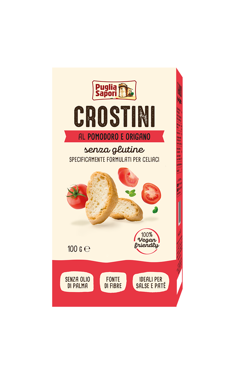 crostini glutenfree TOMATO AND OREGANO